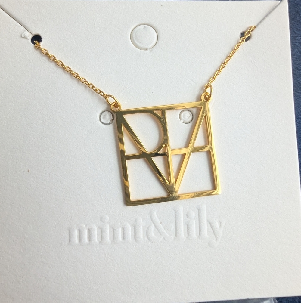 Gold Mint &Lily Valerie Necklace